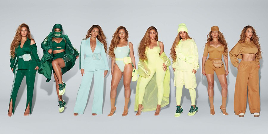 Beyonce vistiendo colección adidas IVY PARK 