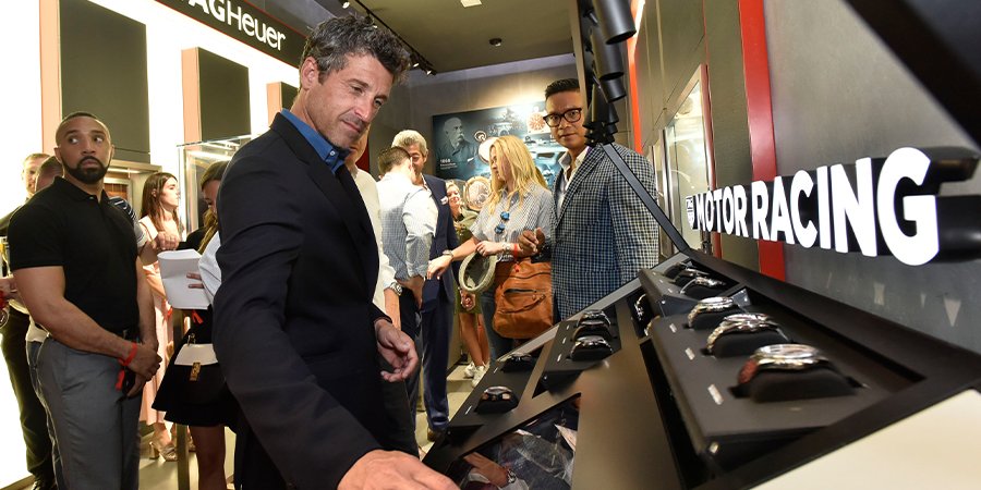 Patrick Dempsey looking TAG Heuer watches