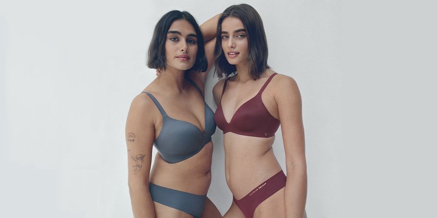 Victoria's Secret Bare infinity flex Victorias secret 2021 bra panty two models
