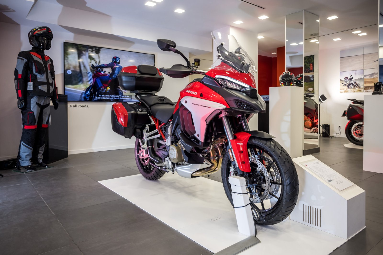 Ducati opens a pop-up store in Paris completely dedicated to the Multistrada V4