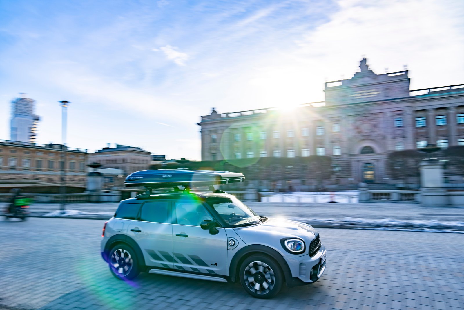 A world of its own: Exploring the Swedish Archipelago in the MINI Cooper SE Countryman ALL4 Untamed Edition.
