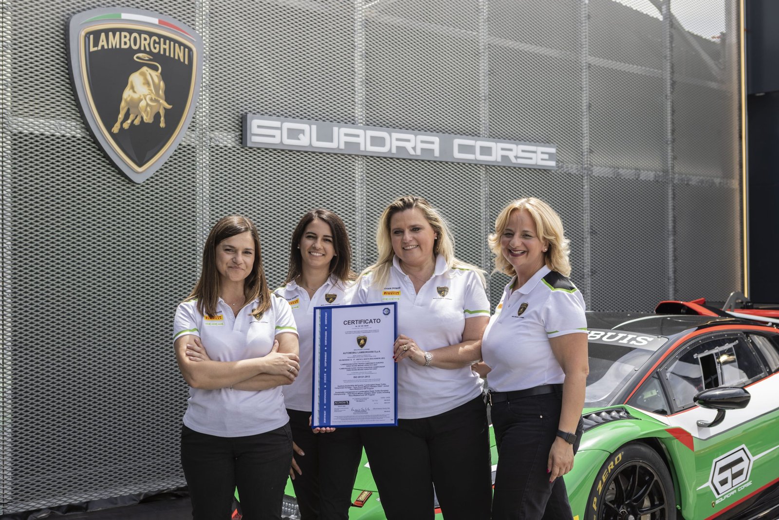 Automobili Lamborghini certified UNI/PdR 125:2022 for gender equality policies © Copyright PLPG GLOBAL MEDIA 2023