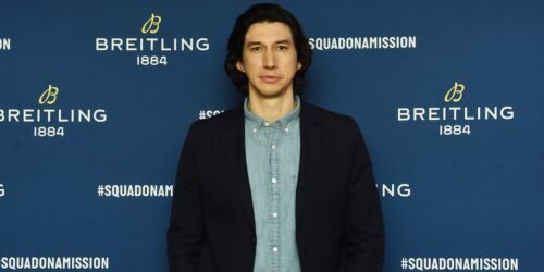 Adam Driver phofo for Breitling Premier Norton Edition cover