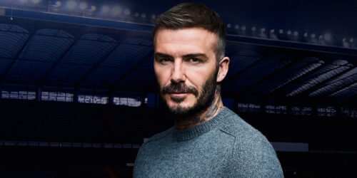 David Beckham stadium photo for Tudor cover