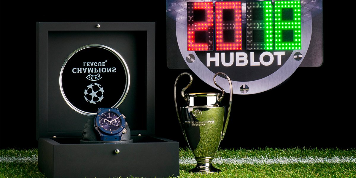 UEFA champions league watch 2018 Hublot blue cover
