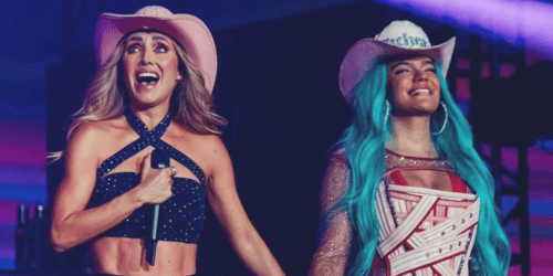 Karol G and Anahi, in concert