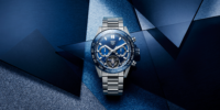 THE NEW TAG HEUER CARRERA HEUER 02T IS A MARVELLOUS COMBINATION OF BLUE AND TITANIUM