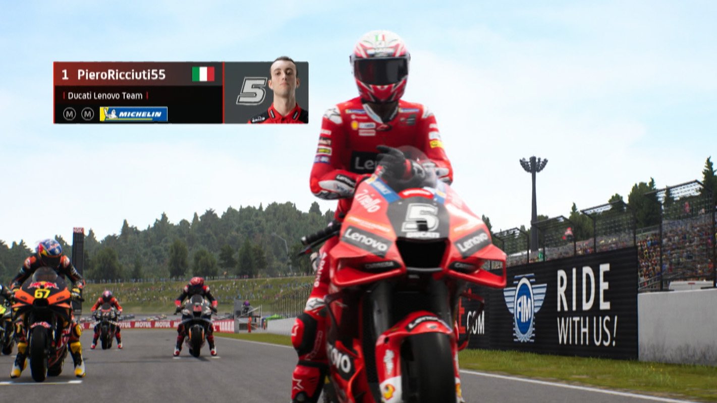 Double podium for Piero Ricciuti, second in Race 1 and Race 2 of the fourth round of the MotoGP eSport Championship