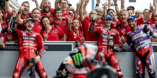 Double podium for the Ducati Lenovo Team in the Thai GP, with Jack Miller second and Pecco Bagnaia third in Buriram. The Italian rider is now -2 points off leader Quartararo